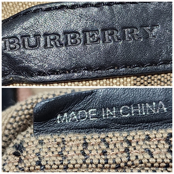 BURBERRY Canvas Mega Check Medium Ashby Hobo Saddle Bag Brown/Beige - Picture 4 of 14